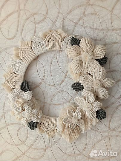 Пано в технике макраме