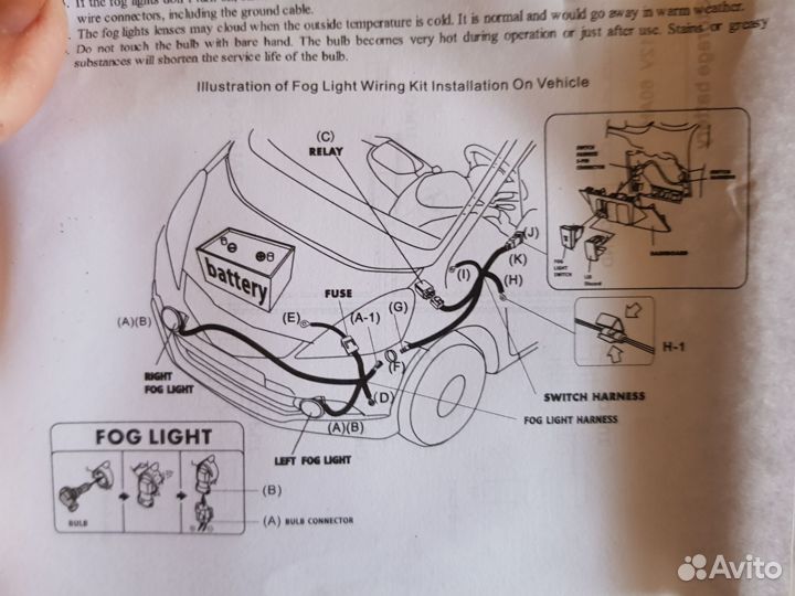 Противотуманные фары на toyota Highlander 2 кузов