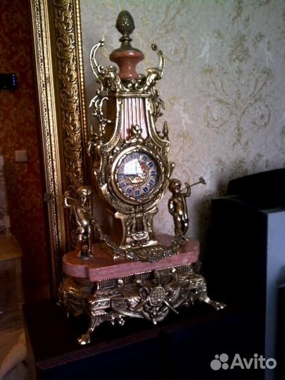 Каминный набор. Бронза