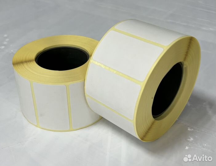 Термоэтикетки 43 25. Намотка 1000 шт. 43*25*1000