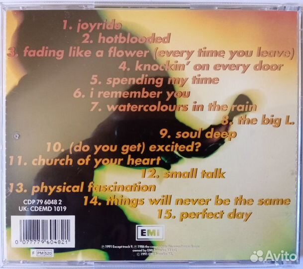 Рок cd диск roxette/Joyride 1 press(фирма)