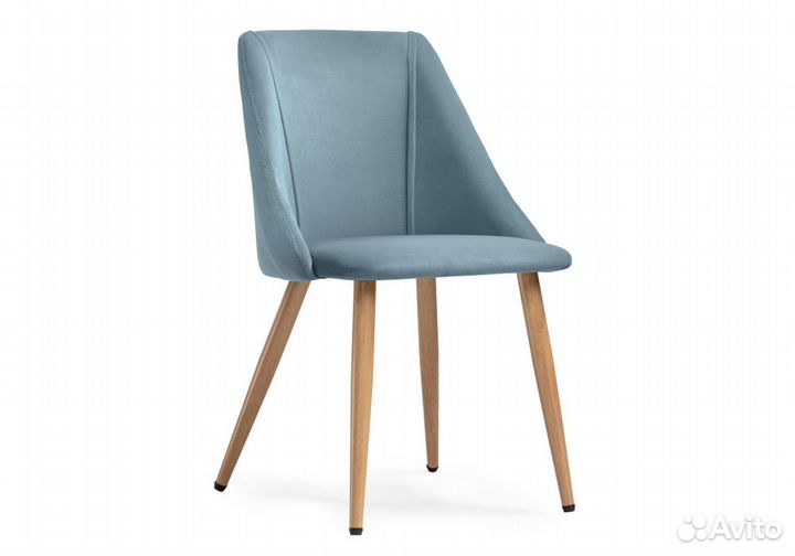 Стул для кухни Morgan голубой / натуральный