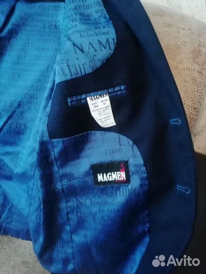 Пиджак школьный для мальчика рост 164