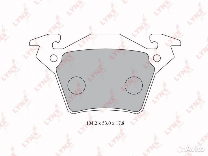 Колодки тормозные дисковые зад