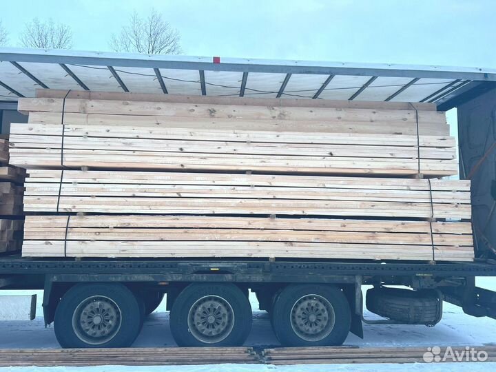 Доска обрезная 25х100х6000мм с доставкой