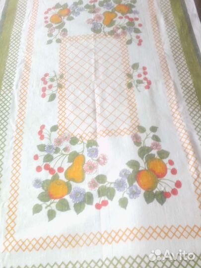 Скатерти лён с жаккардом СССР