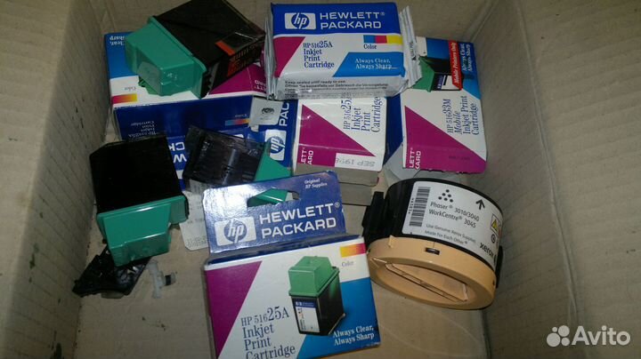 Картриджи новые струйные HP и xerox phaser