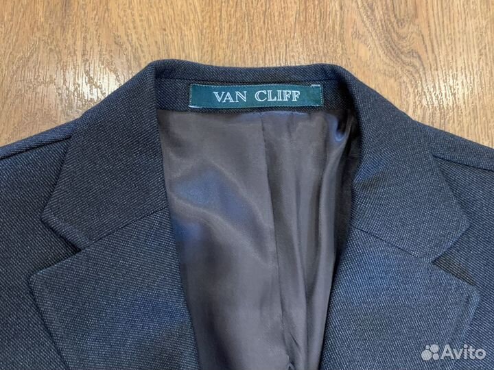 Серый Пиджак Van cliff школьный рост 164
