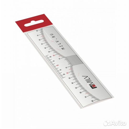 Линейка для коррекции бровей milv