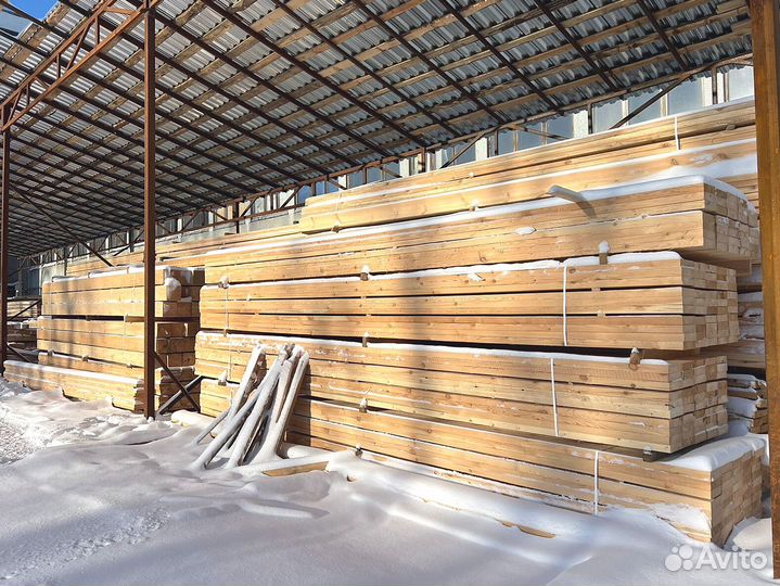 Брус обрезной 100х100х6000мм 1 сорт ГОСТ