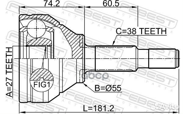 ШРУС наружный к-кт Ford Explorer 11-13 2110expawd