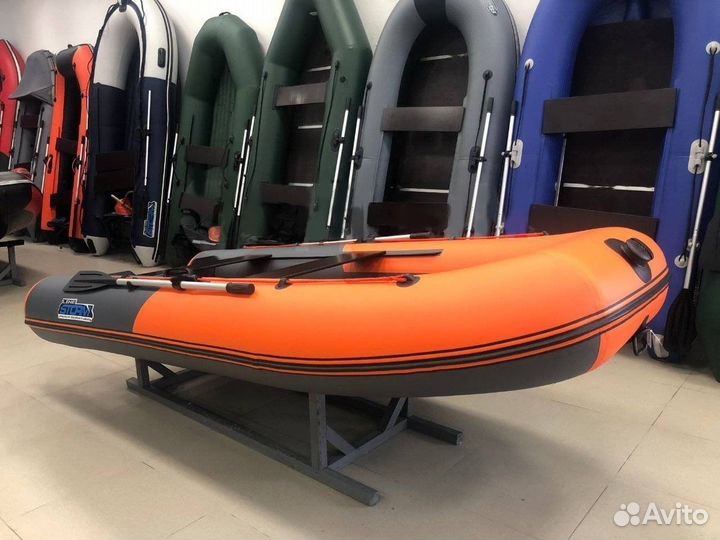 Лодка пвх Stormline Classic Air 360 графит-оранж