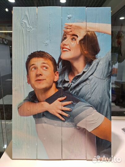 Фото на досках, картина на досках. хороший подарок