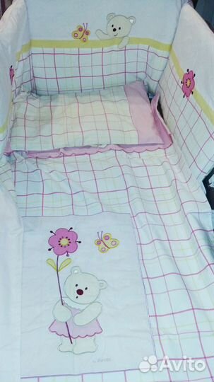 Комплект в кроватку, с бортиками. Feretti, Италия