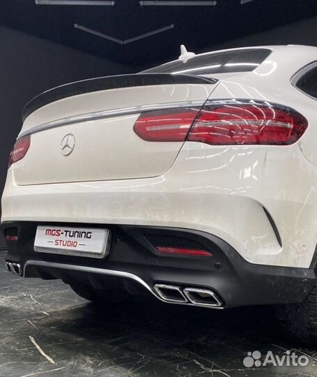 Диффузор+насадки 63 AMG Mercedes GLE-coupe 292