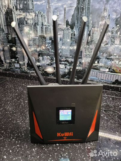 KuWFi Wifi роутер 4G LTE модем+Mi WiFi усилитель