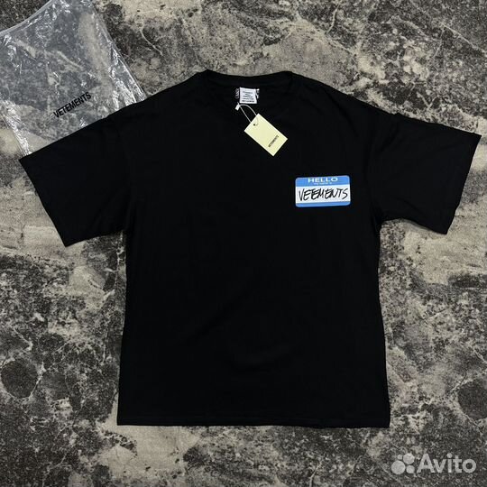 Футболка Vetements My name is SS23 Tee