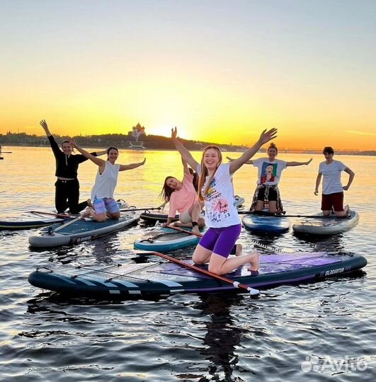 Прогулки по Волге в городе, Sup Аренда