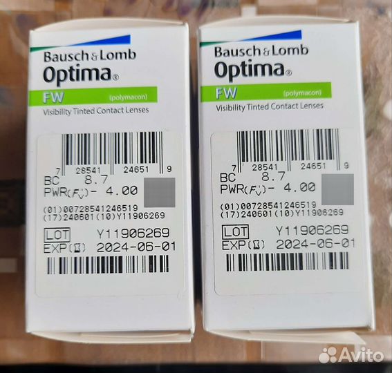 Линзы контактные, ежеквартальная замена