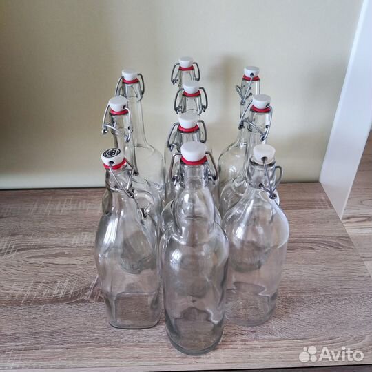 Бутылка 1 литр набор из 2 шт