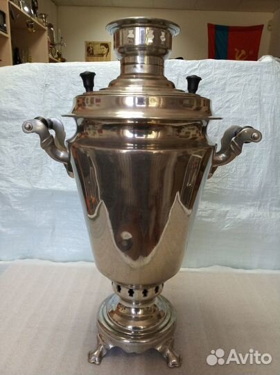 Самовар угольный рюмка СССР 6,5 л. Рабочий