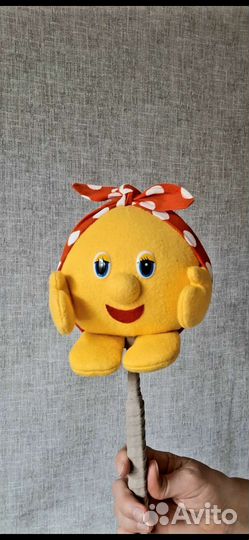 Кукла тростевая (Колобок) для кукольного театра