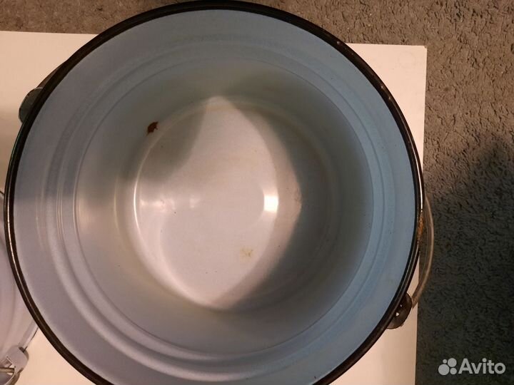 Эмалированное ведро бу 9 литров