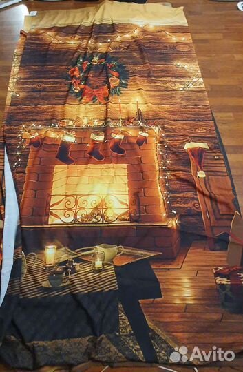 Новогодние шторы с вб