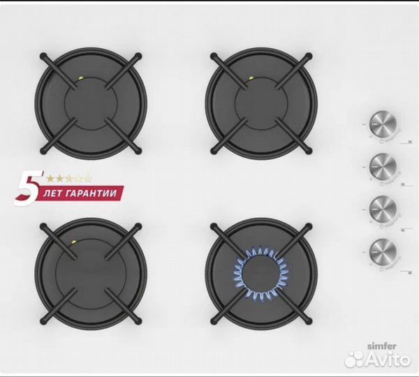 Газовая варочная панель Simfer H60K40C000TB