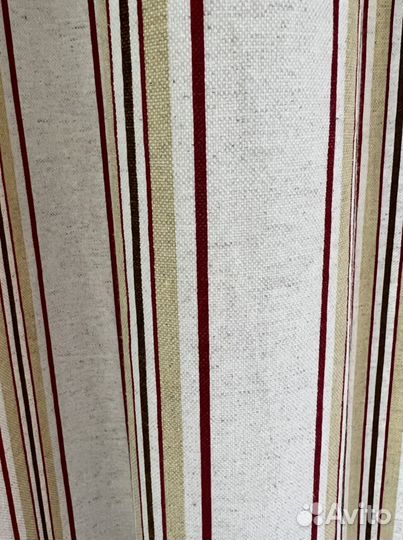 Штора с люверсами для маленькой кухни