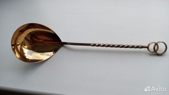 Ложка серебряная 916 проба, салатная