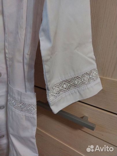 Халат белый медицинский женский 44