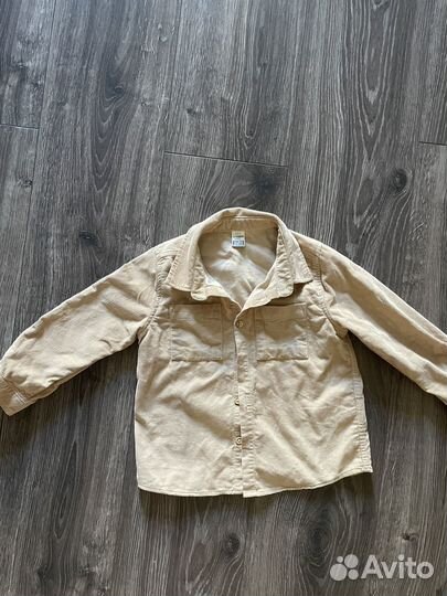 Вельветовая рубашка 98