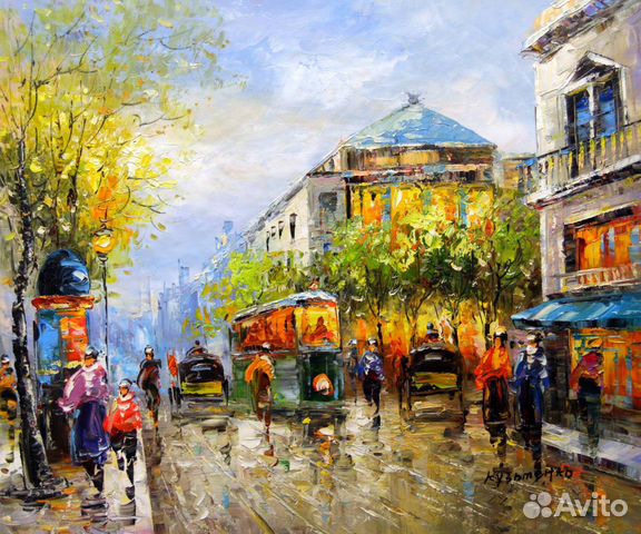 Картина маслом на холсте ручная работа 50*60