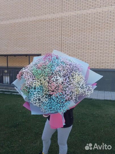 Букет гигант из гипсофилы, доставка