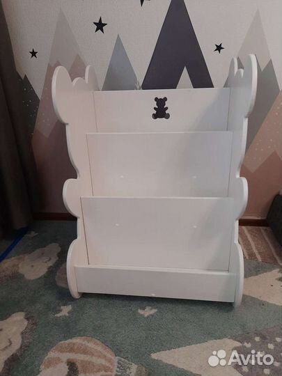 Напольная полка, книжная полка на колесах для книг