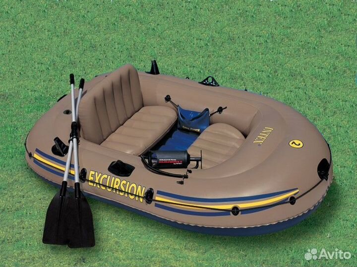 Надувная лодка Intex пвх Excursion 2 241х145х42с