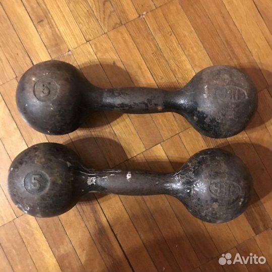 Гантели СССР 5,6,12 кг