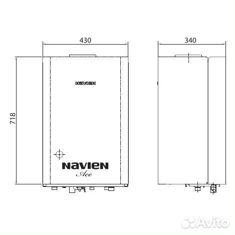 Настенный газовый котел Navien ACE-16AN