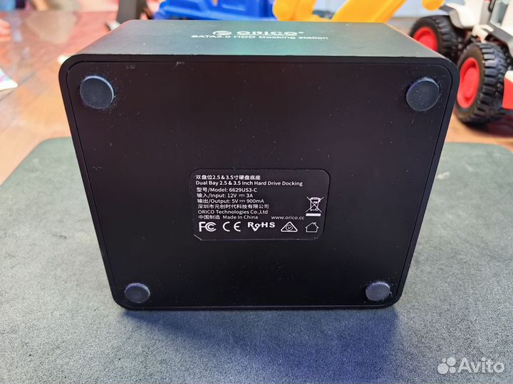 Док-станция для двух HDD Orico 6629US3-C 2.5'/3.5'