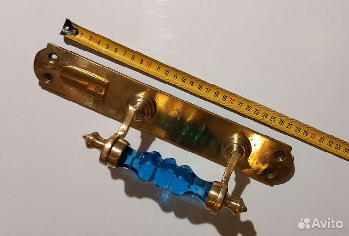 Ручки латунь - стеклянные.19 векъ