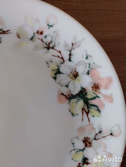Тарелка винтаж чсср. Чехословакия. Яблоневый цвет