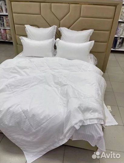 Постельное белье с одеялом страйп сатин vlctoria’S