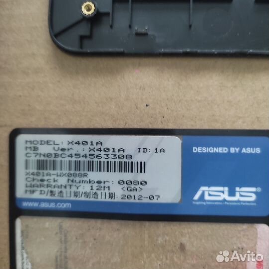 Панель с клавиатурой asus X401A