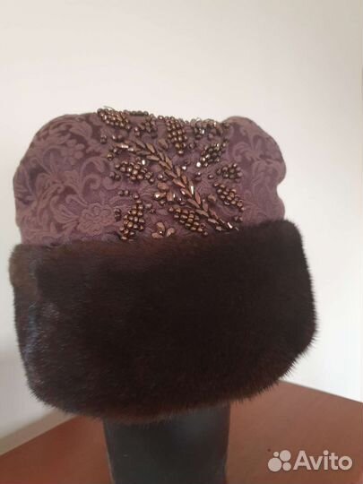 Шапка норковая женская