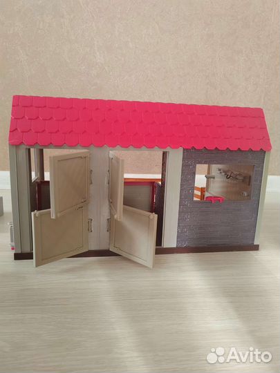 Конюшня lori для барби + лошадки my little pony