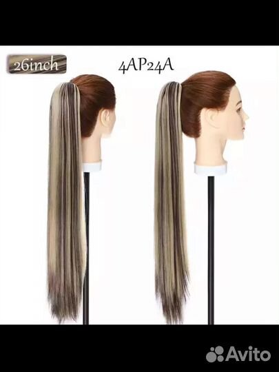 Волосы на заколках, хвост на крабике