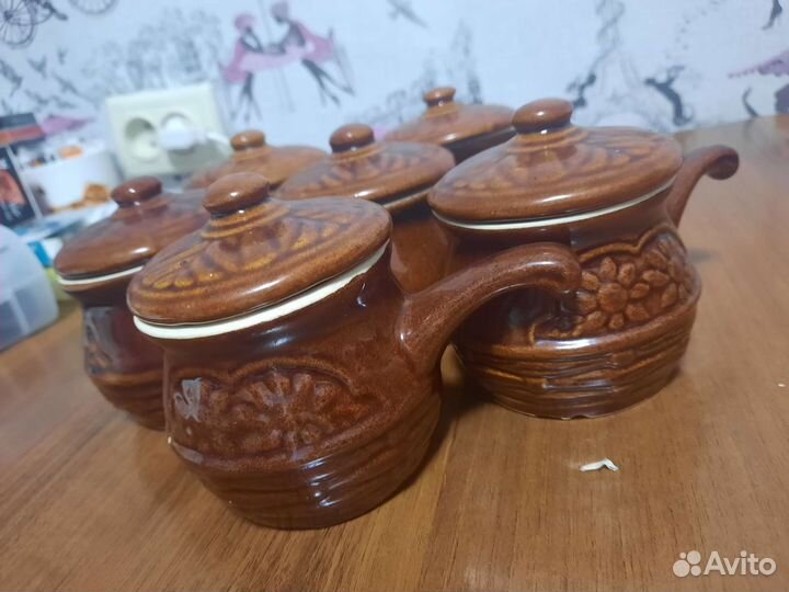 Горшок для запекания (6шт в комплекте)