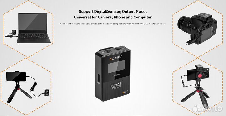 Микрофон беспроводной Comica BoomX-D Pro новый