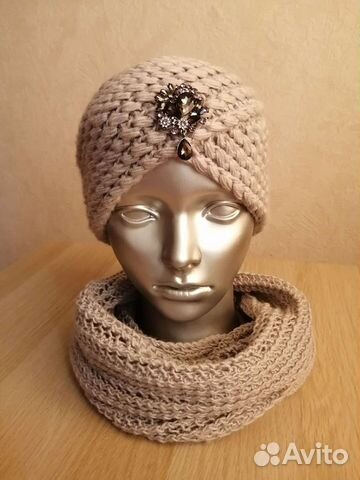Шапка чалма +шарф